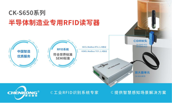 半导体CK-S650系列硅片盒、晶圆盒RFID读卡器